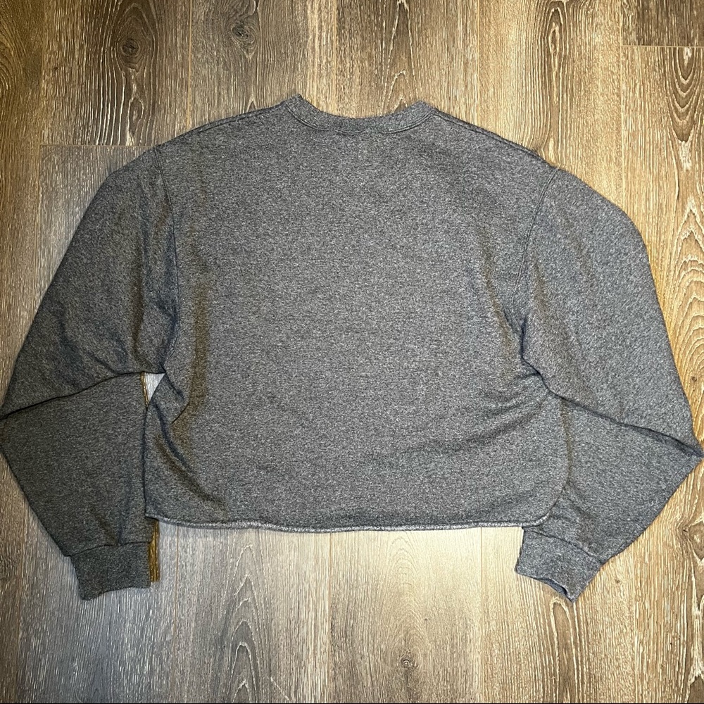 “NASTY WOMAN” graphic cropped raw hem and long sleeve sweatshirt! - Picture 3 of 4